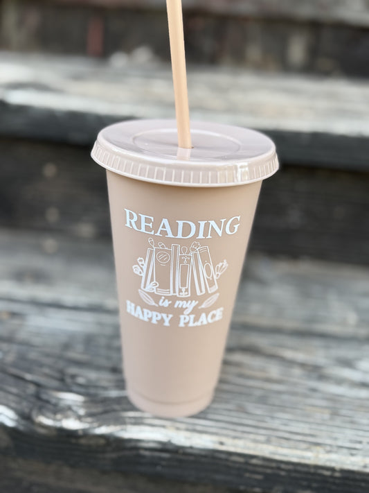 Reading is my Happy Place Cup