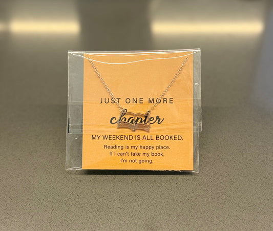 Just One More Chapter Necklace
