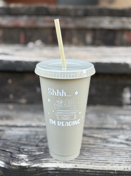 Shh... I'm Reading Cup